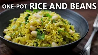 ONE POT RICE AND BEANS Recipe - Easy Vegetarian and Vegan Meals!