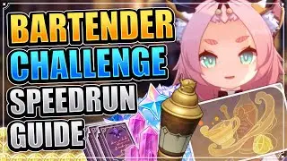 Bartender Challenge Speedrun Guide (ULTIMATE CHEAT SHEET!) Genshin Impact Barista Guide Day 4