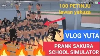 100 Petinju VS YAKUZA Himawari Di Sakura School Simulator 😂