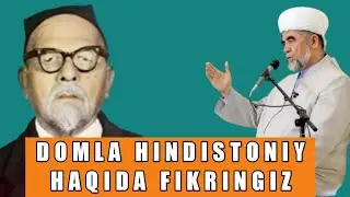 DOMLA HINDISTONIY HAQIDA SHAYX XAZRATLARIGA BERILGAN SAVOLLLAR