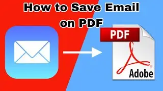 How to Save an Email As a PDF | how to save email messages as pdf files in gmail