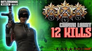 12 kills solo vs squad crown lobby gameplay video #bgmi@1sec fastX