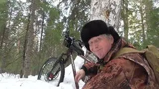 Весеннее вело ПВД по лыжной трассе....