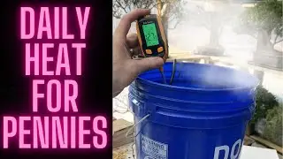 Heating For Pennies A Day || Simple Set Up Works All Winter Long