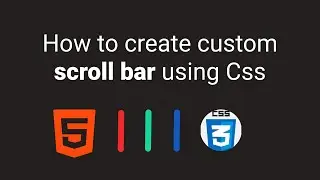 ✴How to create custom scroll bar using Css | scroll bar css design 🔻