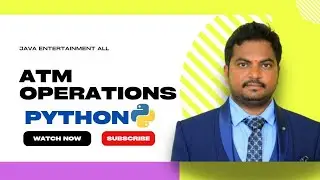 ATM Operation using class in python