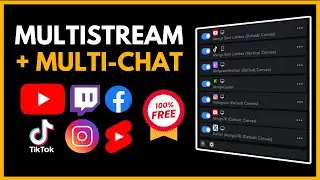 Como Fazer Live Multistream, YouTube, TikTok, Instagram ao Mesmo Tempo + Chat Unificado