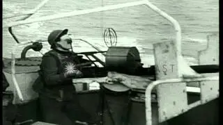 British and Canadian troops attack German forces on Walcheren Island in Netherlan...HD Stock Footage