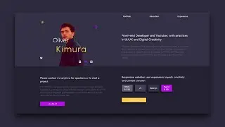 Responsive Personal Portfolio Website using HTML CSS and JavaScript | [Step by Step]