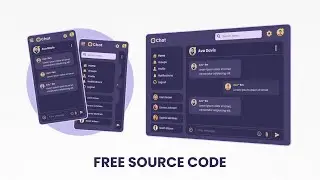 Responsive Chat Web App Using HTML & CSS | Free Source Code | M.A Developer