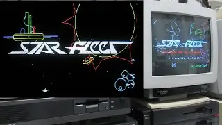 HD PC88版 STAR FLEET スターフリート オープニングデモ 3方向から撮影