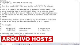Como editar o arquivo Hosts no Windows