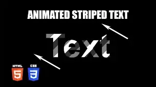 Animated Striped Text | HTML & CSS