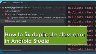 How to Fix duplicate class error in Android Studio | Duplicate class kotlin.collections.jdk8