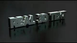 After Effects Tutorial: Create REAL 3D TEXT with Reflection and Environmental layer