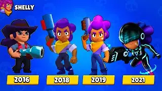 Brawl Stars - All Brawlers & Skins Evolution | ALL REMODELS | OLD vs NEW (2017-2021)