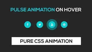 Pulse Animation on Hover | CSS Animations