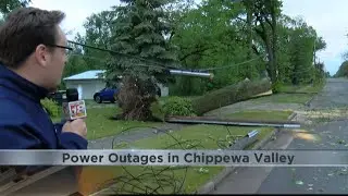 Damage from storms cause power outages in Chippewa Valley