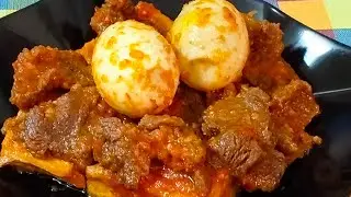 Ga... pernah merasakan Bosen dengan Olahan balado Daging sapi tahu telur ini enak banget...??