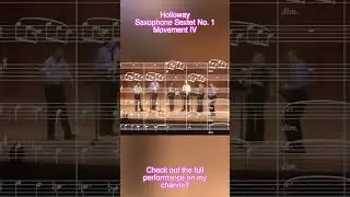 Holloway: Saxophone Sextet No. 1, IV. Finale