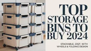 4-Tier Plastic Storage Bins with Lid – With Wheels and Folding Storage Boxes: Best to Buy in 2024