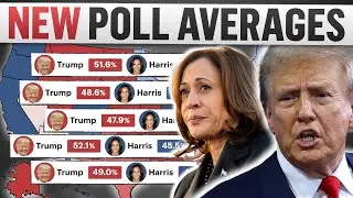 NEW Polling Averages in Every Battleground State on the 2024 Map