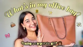 *WHAT'S IN MY OFFICE BAG?* 👜✨ *essentials* 💸🌷💅 | Rashi Shrivastava