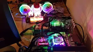 Custom loop Watercooled Dual Xeon v3 X99 Aliexpress PC....and some RGB