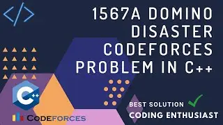 1567A Domino Disaster Codeforces problem| domino disaster codeforces solution|Codeforces round #742