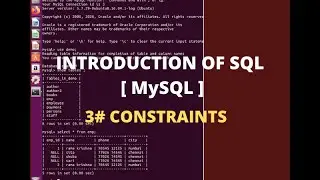 3# Unique Constraint for MySQL Server | MySQL Development