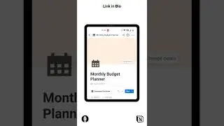 Monthly Budget Tracker #notiontemplate #notion #notionapp #monthlybudget #monthlybudgeting #budget