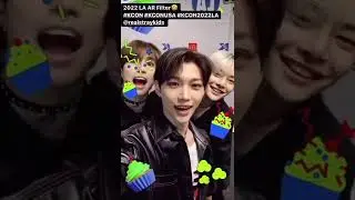 Stray kids on KCON instagram story  