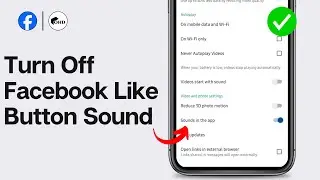 How To Turn Off Facebook Like Button Sound 2024 (EASY)