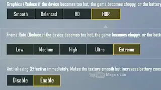 Enable HDR Graphic in Pubg mobile lite 😍