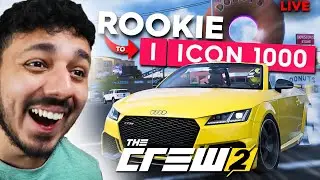 LIVE | I'M RESTARTING THE CREW 2 FOR $1 IN 2024 | Rookie To ICON 1000 Season 2