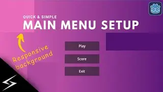 Quick Main menu UI with moving / responsive background | Godot 4 tutorial