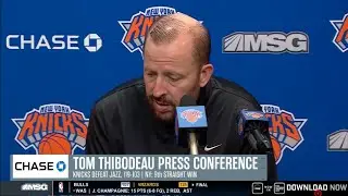 Coach Knicks Tom Thibodeau on win over Utah without Brunson and McBride: 