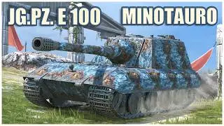 Jagdpanzer E 100 & Minotauro • WoT Blitz Gameplay