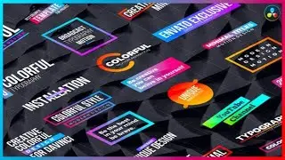 Colorful Titles Pack ★ DaVinci Resolve Templates ★