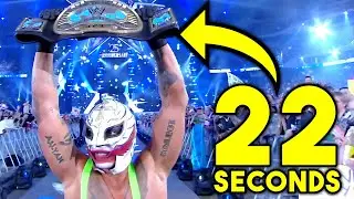 10 SHORTEST WWE WrestleMania Matches Ever