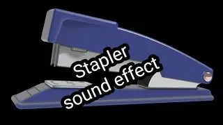 Crunching stapler sound effect for video