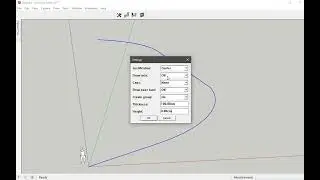 Double line offset 2D in SketchUp