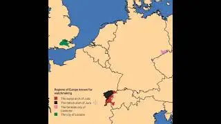 Regions of Europe known for watchmaking! #map #europe #watchmaking #youtubeshorts #switzerland