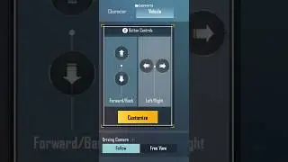 Vehicle Driving Control Layout Settings | BGMI