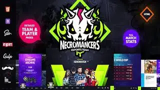 Necromancers - eSports Team HTML Template | Themeforest Website Templates and Themes