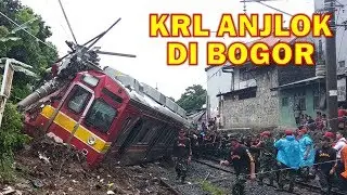 KRL ANJLOK DI BOGOR !!! Kereta Penolong KRL Jatinegara-Bogor Anjlok di Kebon Pedes Bogor