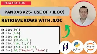 PYTHON PANDAS TUTORIAL #25 - RETRIEVE ROWS BY INDEX LABEL WITH .iloc ACCESSOR