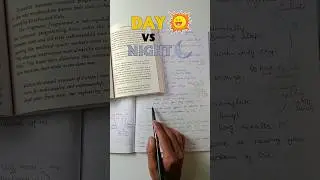 Day vs Night Study📚When is the Best Time to Study?#study