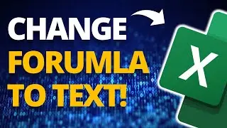 How to Change a Formula to Text in Microsoft Excel 🔥[EXCEL TIPS!]