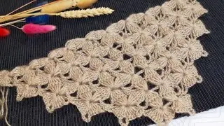 🦋Очень редкий УЗОР ДЛЯ ШАЛИ🦋В ней Вы не останетесь незамеченной🦋Crochet shawl